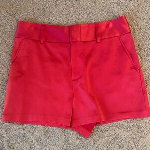 Alice + Olivia Vibrant Pink High Waist Shorts